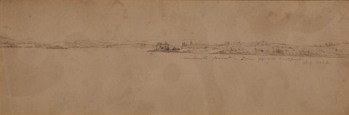 MARTIN JOHNSON HEADE, (American, 1819-1904), Windmill Point, 1862