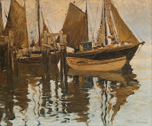ANTHONY THIEME, (American, 1888-1954), Gloucester Harbor