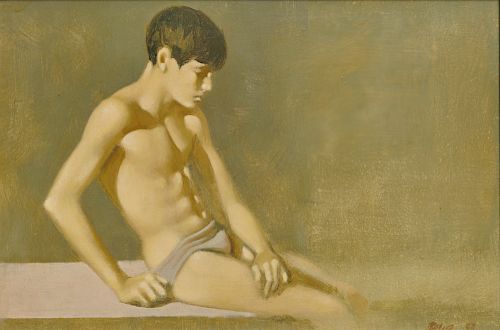 ROBERT BLISS, (American, 1925-1981), Seated Boy, 1968