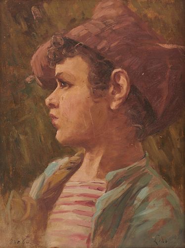 GIUSEPPE PINO, (American, 1939-2010), Pensive Child