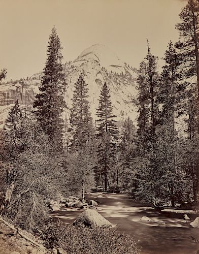 CARLETON WATKINS, (American, 1829-1916), North Dome, Front View, Yosemite