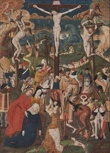 Manner of ALBRECHT DURER, (German, 1471-1528), The Crucifixion
