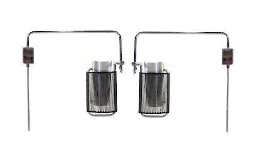 George Nelson and Associates
(American, 1908-1986)
Pair of Eyeshade Wall LampsKoch+Lowy, USA