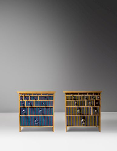 Tom Loeser
(American, b. 1956)
Pair of Reading Backwards and Reading Forwards Dressers