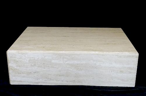 TRAVERTINE COCKTAIL TABLE 