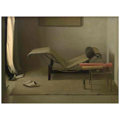 CLAUDIO BRAVO, La chaise Le Corbusier.