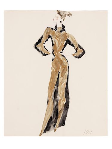Jesper Nyeboe for Geoffrey Beene Fashion Illustration, c.1984