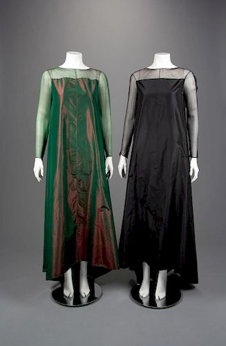 Two Geoffrey Beene Evening Dresses, Fall 1989