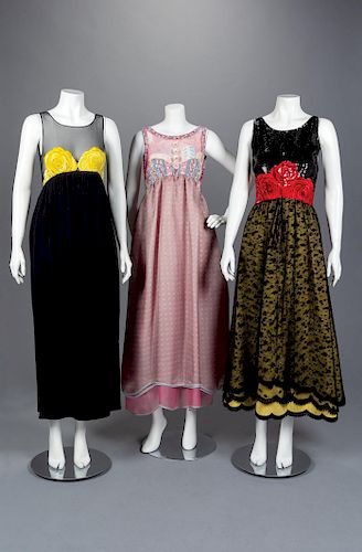 Three Geoffrey Beene Dresses, Spring 1989