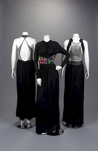 Three Geoffrey Beene Evening Dresses, Fall 1990