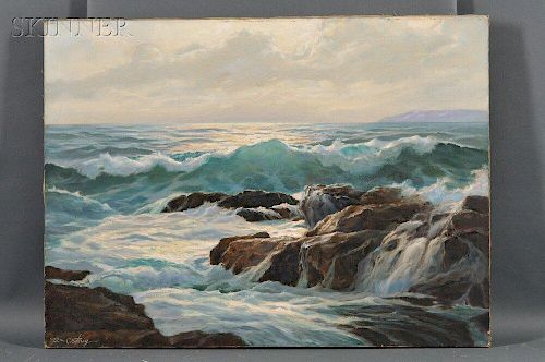 William Columbus Ehrig (American, 1892-1973)      Crashing Surf.