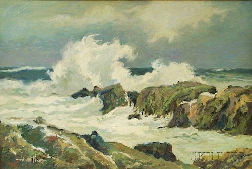 Alfred Perry (British/Canadian, 19th/20th Century)      Stormy Sea