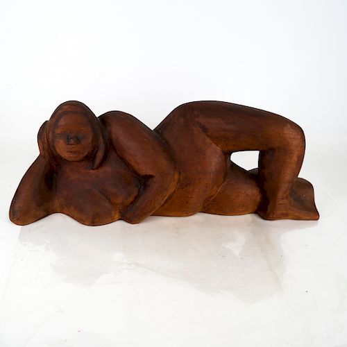 Miriam NAAMAN:  "Reclining Nude" - Sculpture