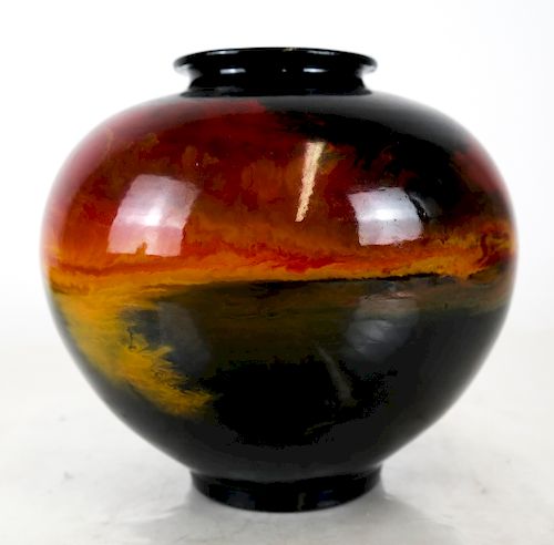 Korean Multi-Glaze Ceramic Vase