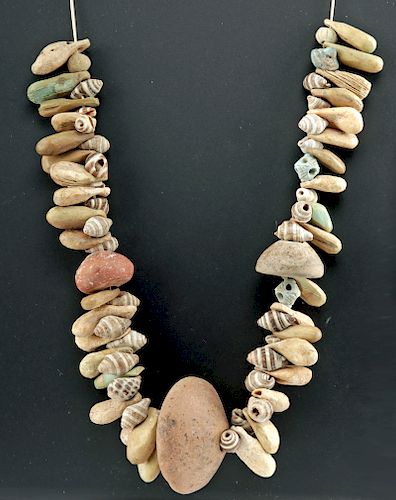 Sumer Shell & Faience / Roman Bone & Pottery Necklace