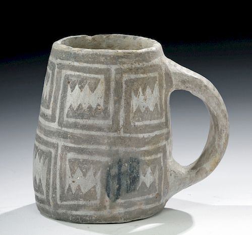 Mesa Verde Pottery Mug - Black on White Designs