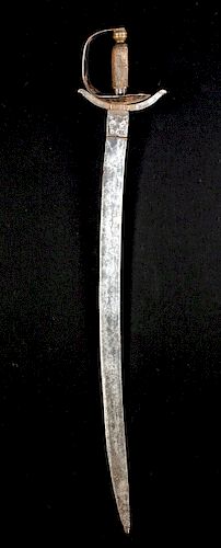 18th C. Mexican Steel Espada Ancha w/ Wood Handle