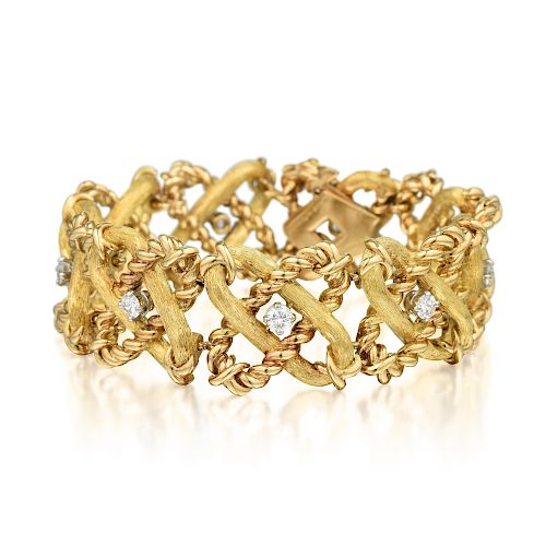 Tiffany & Co. Schlumberger Diamond Link Bracelet