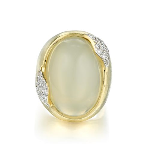SeidenGang Moonstone and Diamond Ring