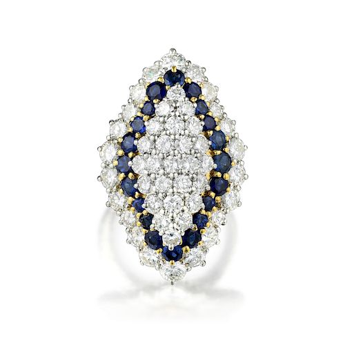 M. Gerard Paris Diamond and Sapphire Ring