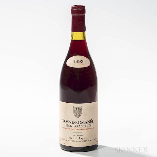 H. Jayer Vosne Romanee Cros Parantoux 1993, 1 bottle