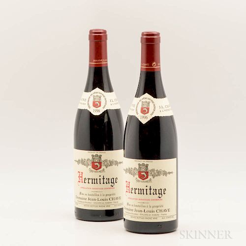 J-L Chave Hermitage Rouge 1996, 2 bottles