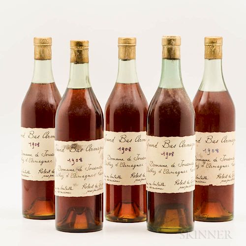 Domaine de Jouanda (Robert de Poyferre) Armagnac 1908, 5 bottles