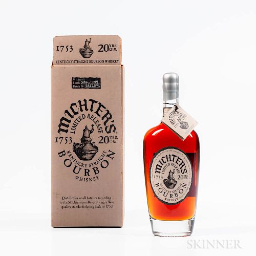 Michter's Bourbon 20 Years Old, 1 750ml bottle (oc)