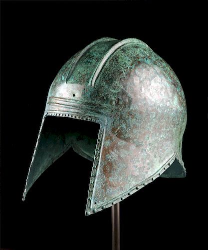 Published Greek Illyrian Bronze Hoplite Helmet
