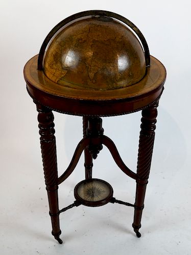 19th C Newton & Sons Terrestrial Globe