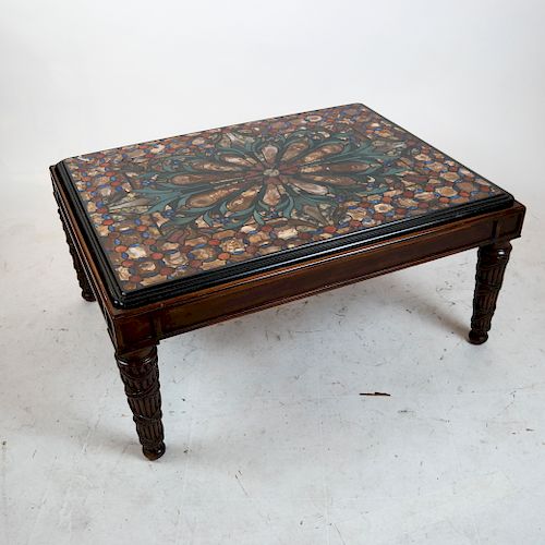 19th C Pietre-Dure Low Coffee Table