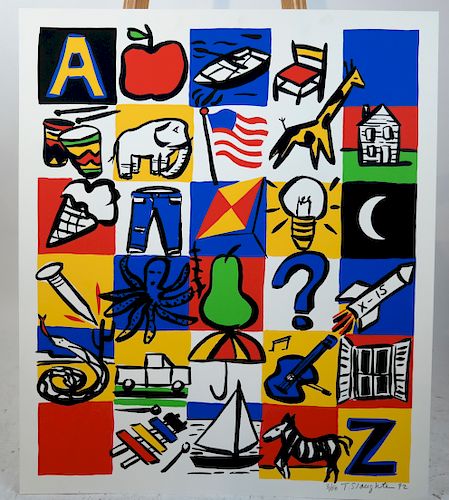 Tom SLAUGHTER: "ABC" - Print, 1992