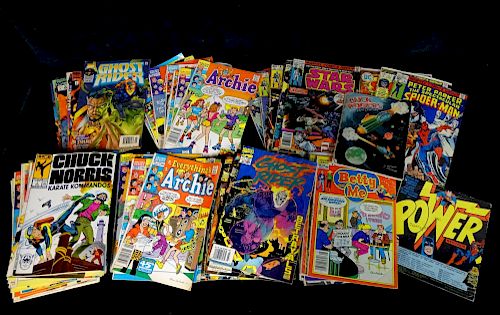 100 + ASSORTED COMICS 25 CENTS TO $1.75