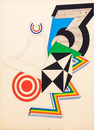 Lucio del Pezzo (Napoli 1933)  - Untitled, 1969