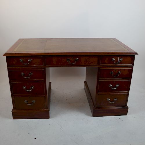 Three-Section Kneehole Desk