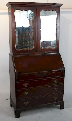 Antique American Two-Part Secretary Desk