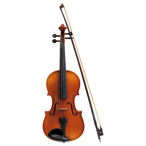 VIOLIN. CHINA, 21TH CENTURY. Copy of the model STRADIVARIUS. Brand CREMONA. In wood with fingerboard, ebonized pegs and tailpiece. Wooden arch with ho