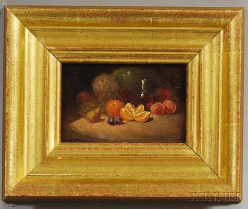 George William Whitaker (American, 1841-1916)      Still Life with Fruit.