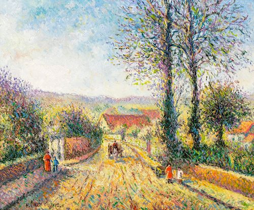 Hughes Claude Pissarro
(French, b. 1935)
L'Entree du village