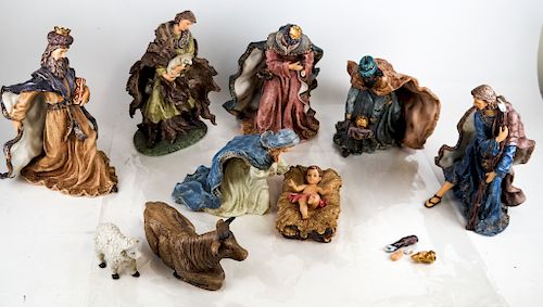 Porcelain Christmas Nativity Set