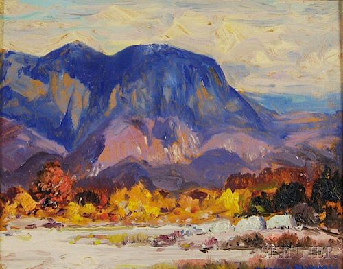 Alfred R. Mitchell (American, 1888-1972)      Back Country--El Cajon Mountain