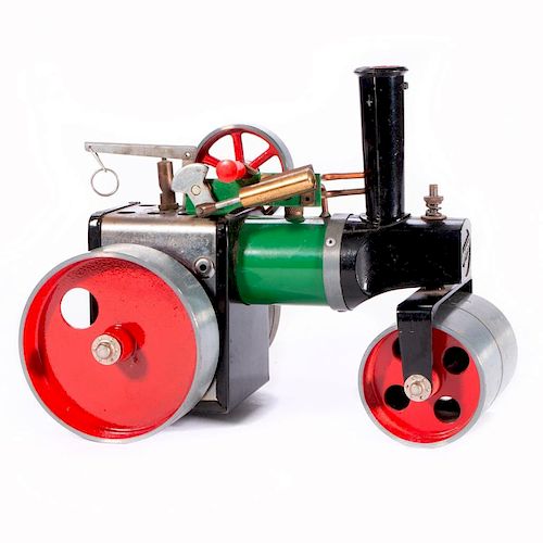 A model steam roller.