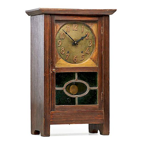 GUSTAV STICKLEY Rare mantle clock