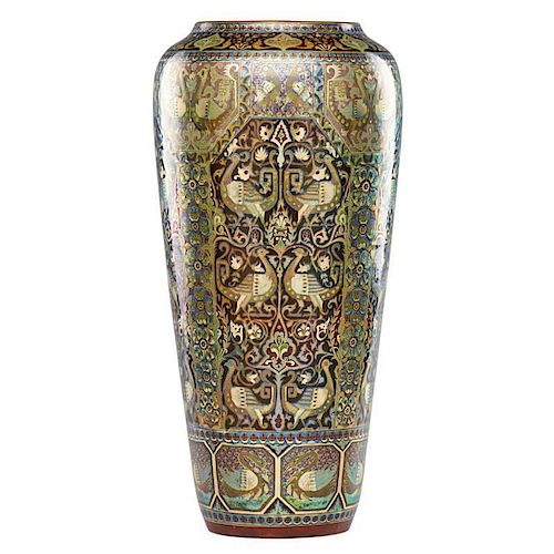 ZSOLNAY Massive ornamental vase