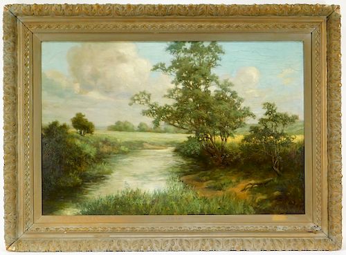 James Angus Crichton Forest Landscape Painting