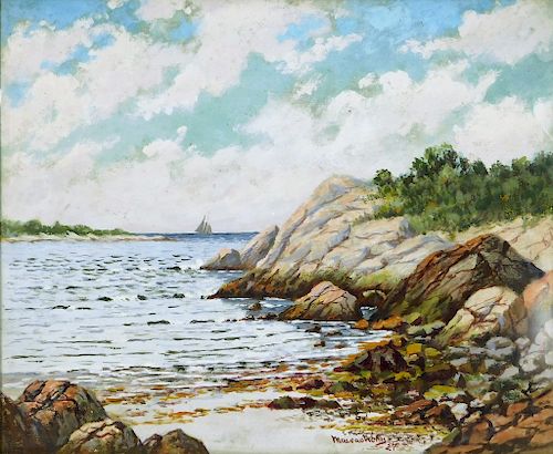 New England Coastal Landscape Painting