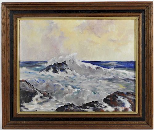 Helen Aubourg Cape Ann Coastal Seascape Painting