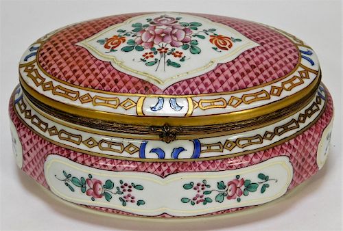Samson French Porcelain Jewelry Box