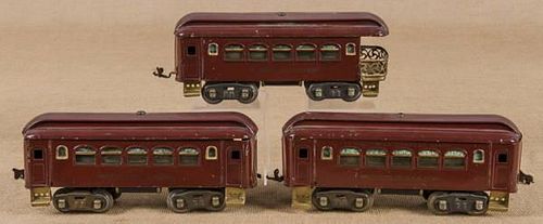 Three Lionel standard gauge train cars, to includ