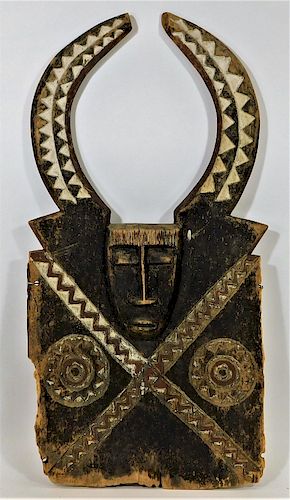 Ivory Coast Figural Carved Wood Plaque